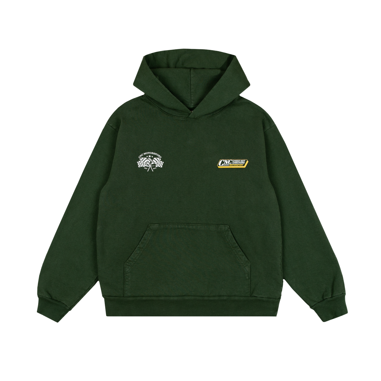 Monogram Hoodie | Forest Green