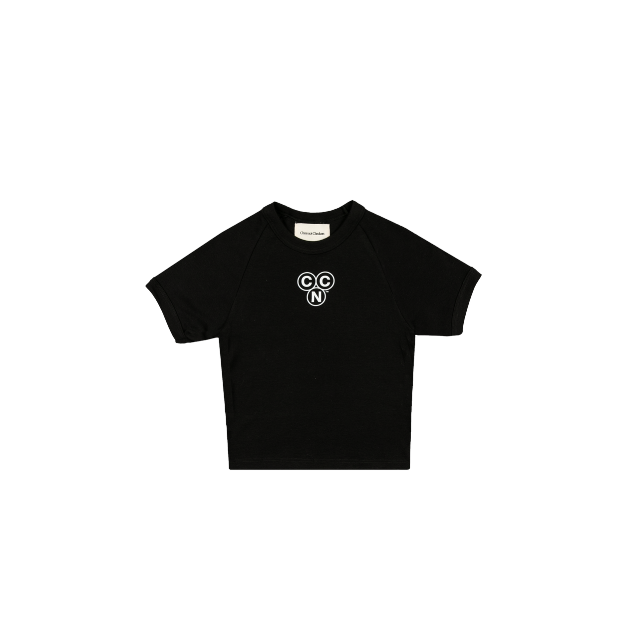 Monogram Baby Tee | Black