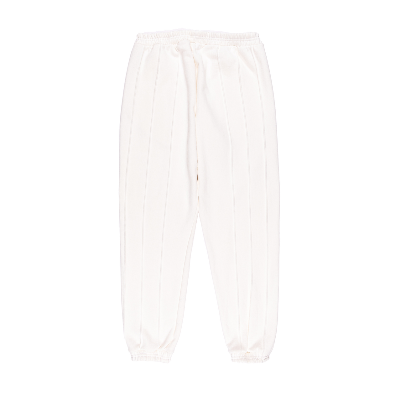Pin-tuck Pinstripe Sweatpants | Ivory
