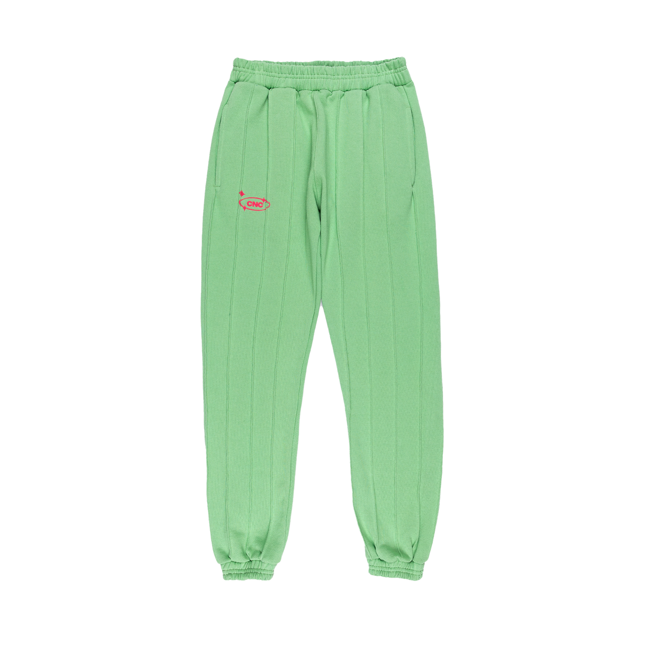Pin-tuck Pinstripe Sweatpants | Pea-pod Jade
