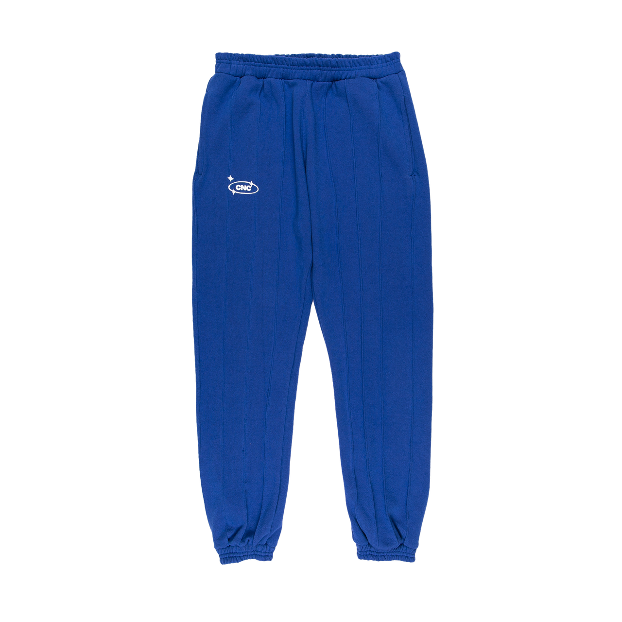 Pin-tuck Pinstripe Sweatpants | Cobalt Blue