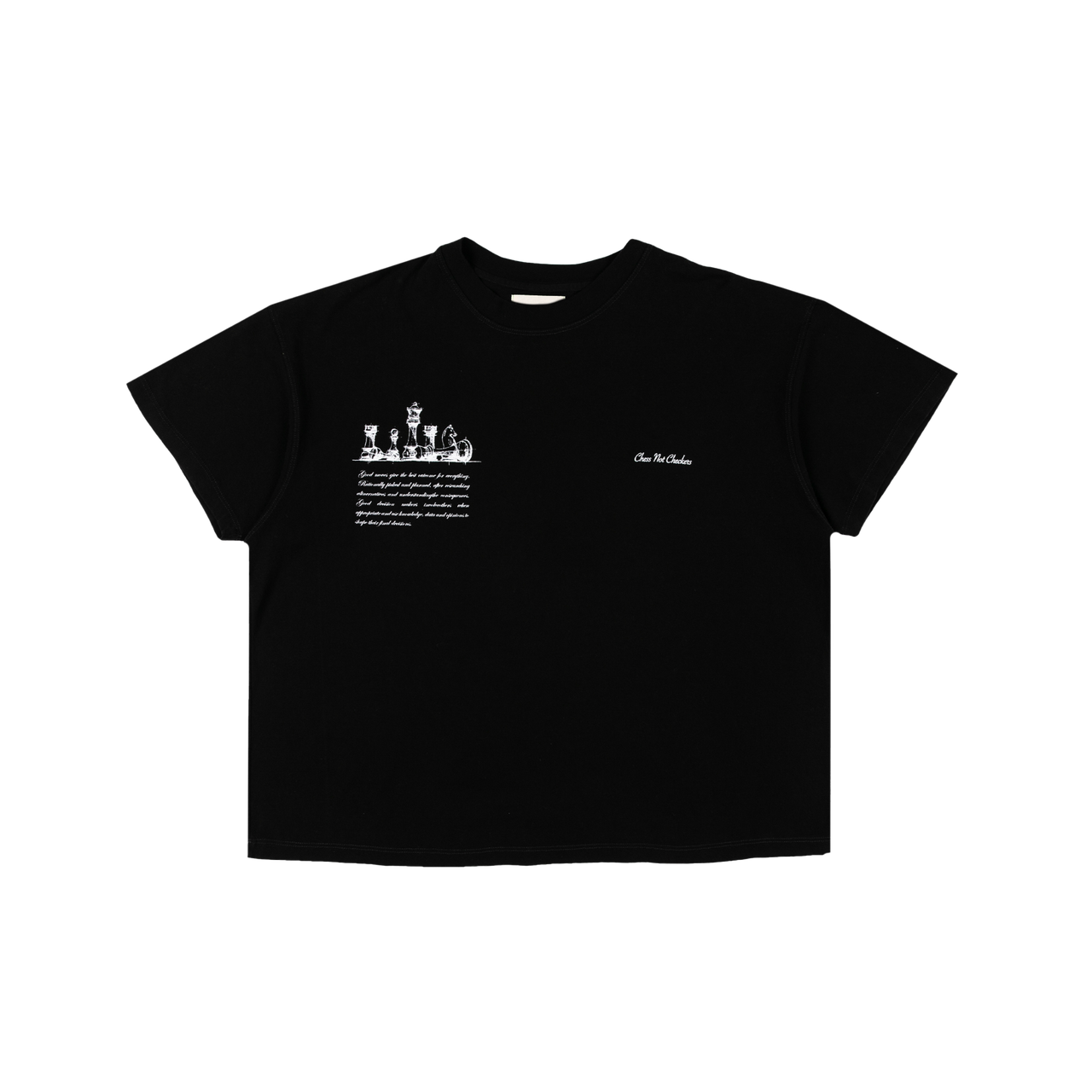 Chess Club T-Shirt | Jet Black