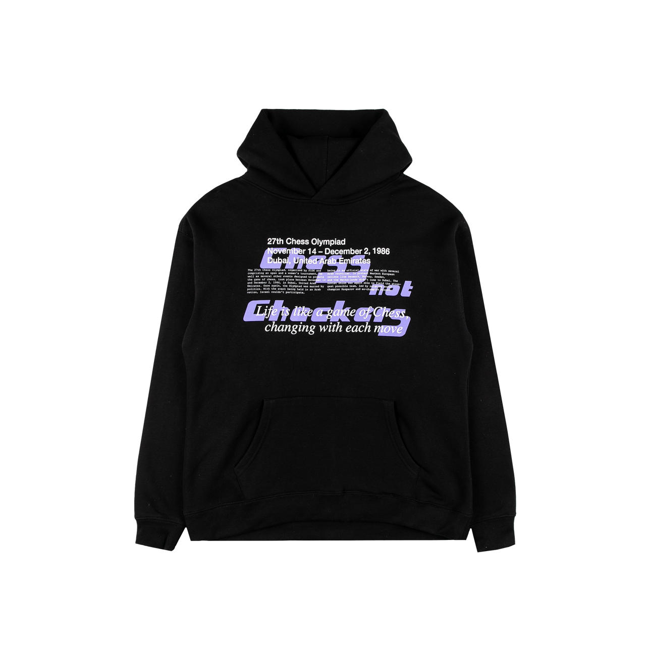 MGM Chess Club Hoodie | Jet Black