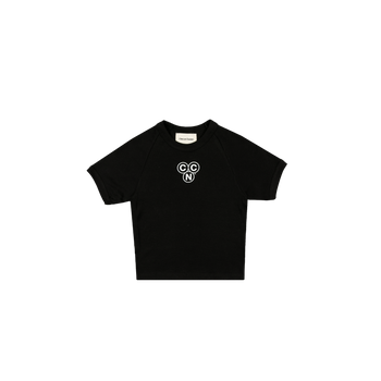 Monogram Baby Tee - Black