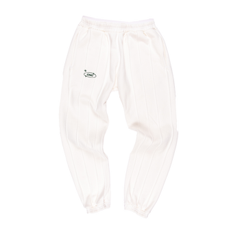 Pin-tuck Pinstripe Sweatpant - Ivory