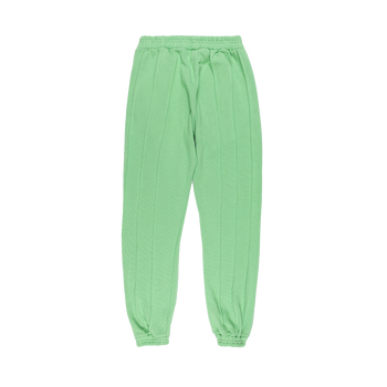 Pin-tuck Pinstripe Sweatpant - Pea-pod Jade