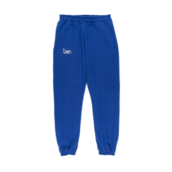 Pin-tuck Pinstripe Sweatpant - Cobalt Blue