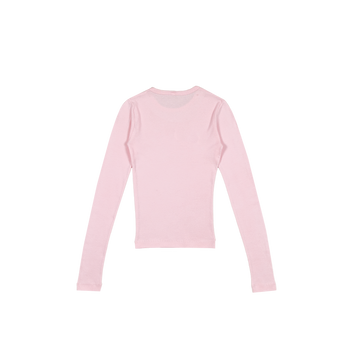 Signature Rib Long Sleeve - Baby Pink