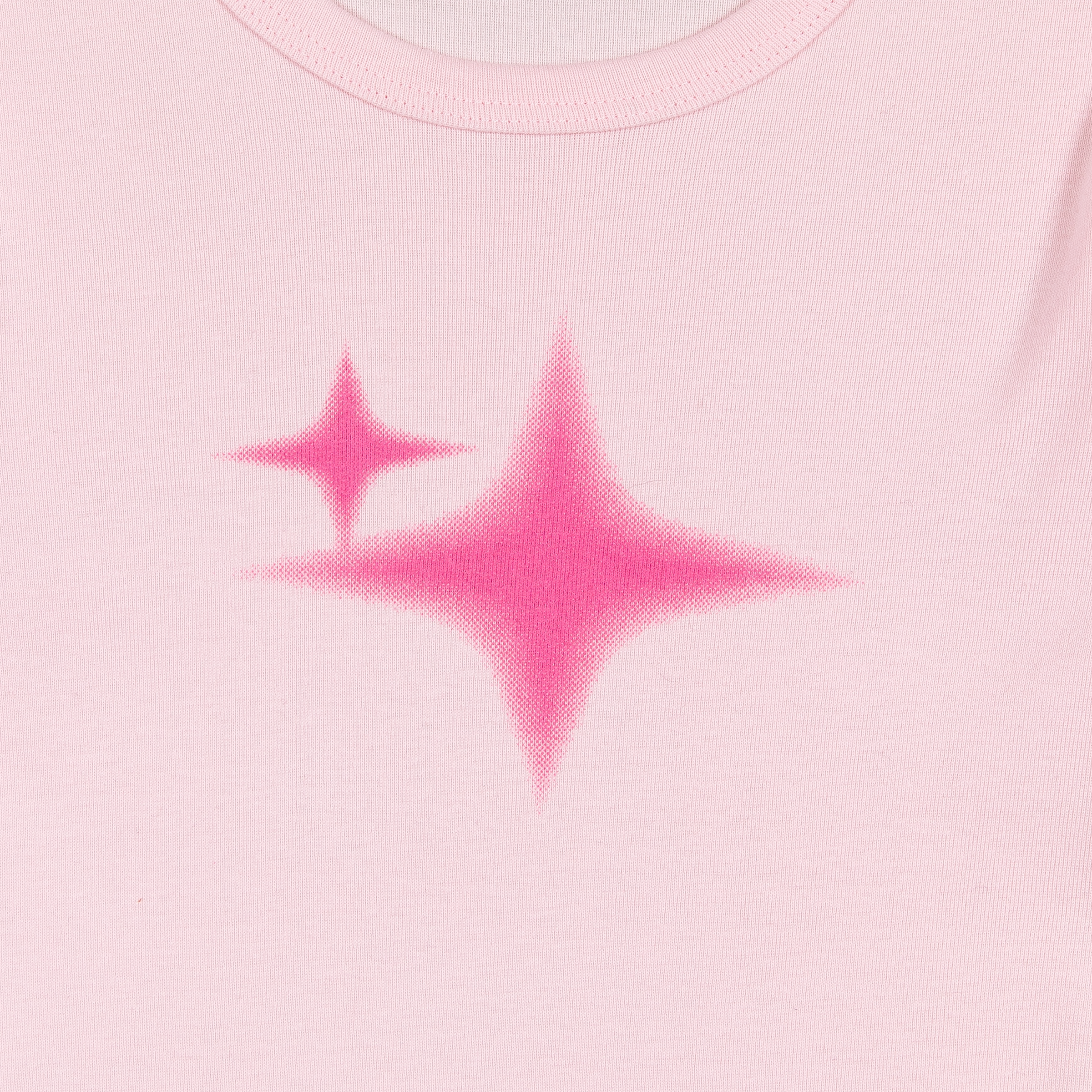 CNC Signature Baby Pink Rib Long Sleeve Top