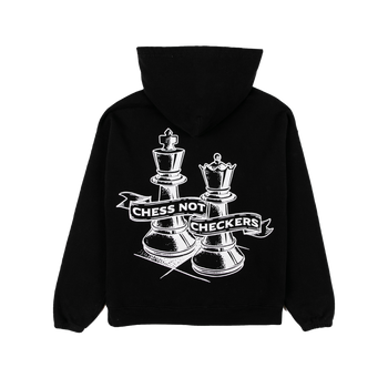 Chess Club Hoodie - Jet Black