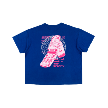 Dial Up T-Shirt - Cobalt Blue