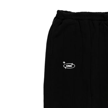 Pin-tuck Pinstripe Sweatpant - Jet Black