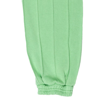 Pin-tuck Pinstripe Sweatpant - Pea-pod Jade