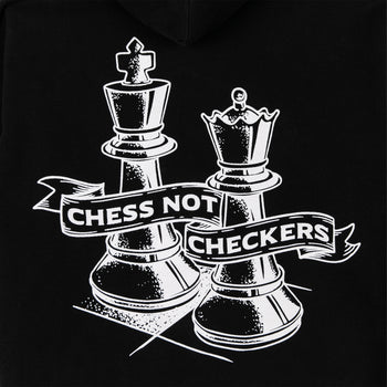 Chess Club Hoodie - Jet Black