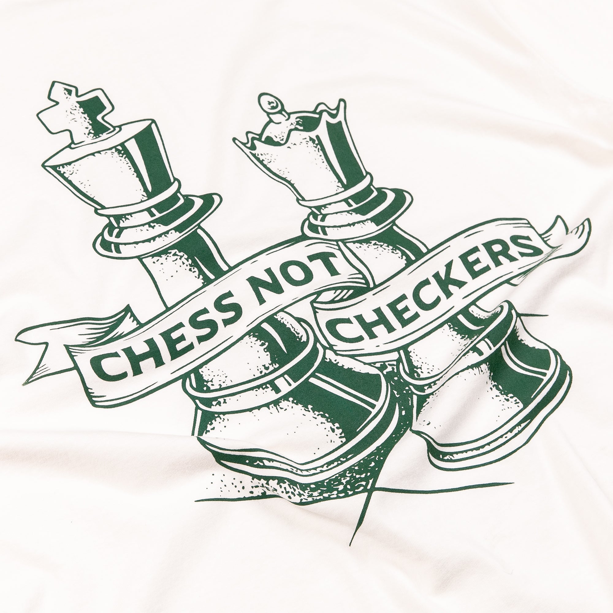 T-Shirt in Cloud Dancer - Chess - Checkers CNC not